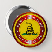 DTOM - Live Free oder Die 2 (Kupfer) Button (Vorne & Hinten)