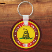 DTOM - Live Free oder Die 2 (rot) Schlüsselanhänger (Vorderseite)