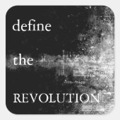 DTR-Aufkleber Quadratischer Aufkleber (Vorderseite)