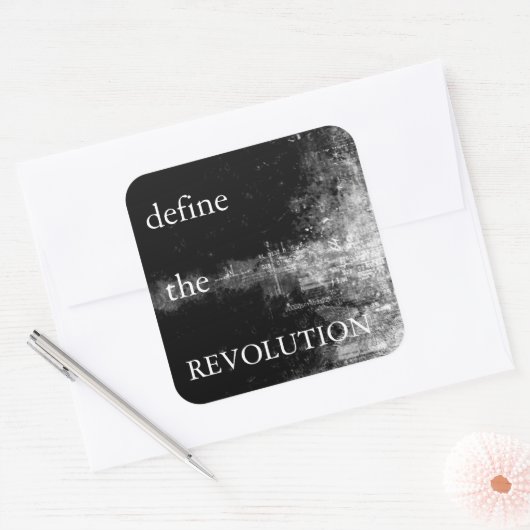 DTR-Aufkleber Quadratischer Aufkleber (Umschlag)