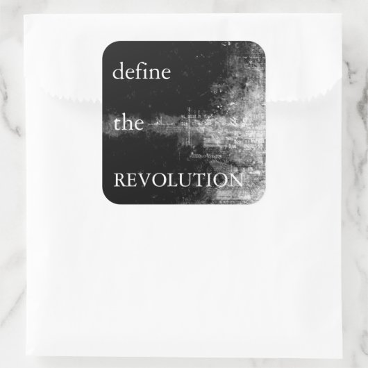 DTR-Aufkleber Quadratischer Aufkleber (Tasche)