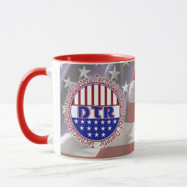 DTR Dietetiker, Registered PATRIOTIC LOGO Tasse