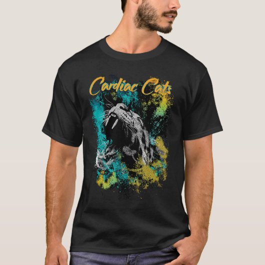 DTWD Herzerkrankungen Paint-Spritzer T-Shirt (Vorderseite)