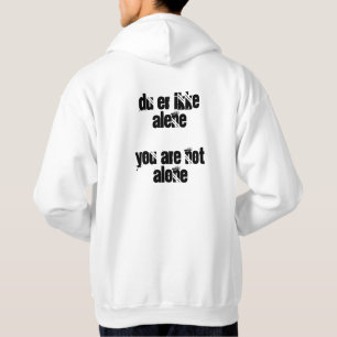 DU äh ikke alene/Sie sind nicht alleint-shirt Evak Hoodie