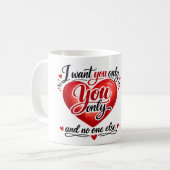 Du Allein ❤️ Kaffeetasse (Vorderseite Links)