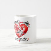Du Allein ❤️ Kaffeetasse (Mittel)
