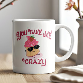 Du Bake Me Crazy Strawberry Pink Cupcake Summer Kaffeetasse