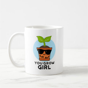 Du baust Girl Funny Pflanze Puff Kaffeetasse