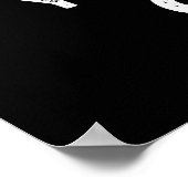 Du baust Girl Funny Pflanze Pun Dark BG Poster (Ecke)