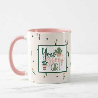 Du baust Girl Pflanze Lover Coffee Tasse