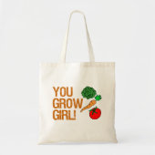 Du baust Mädchen in sonnigen Gärtnerinnen Tragetasche (Vorne)