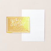 Du befeuchtest mein Leben auf Gold Folienkarte (Anzeige)