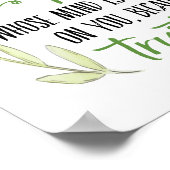 Du Behalte ihn in völliger Friedenskalligraphie Poster (Ecke)