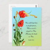 Du behalte ihn in vollkommener Ruhe Postkarte (Vorne/Hinten)