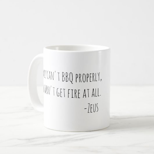 Du bekommst kein Feuer Kaffeetasse (Vorderseite Links)