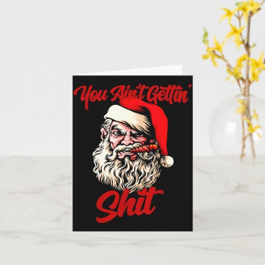 Du bekommst nicht Santa Cool Gebackene Weed Joint Karte (Gelbe Blume)