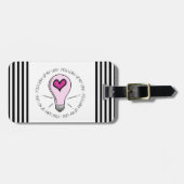 Du beleuchtest mein Leben Gepäckanhänger (Vorderseite horizontal)