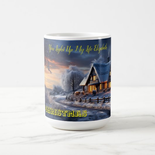 Du beleuchtest mein Leben Kaffeetasse (Mittel)