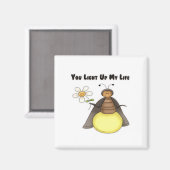 Du beleuchtest mein Leben Magnet (Vorderseite/Rückseite)