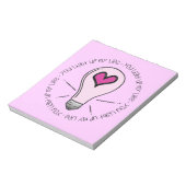 Du beleuchtest mein Leben Notizblock (Rotiert)