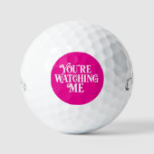 DU BEOBACHTEST MICH GOLFBALL (Vorderseite)