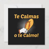 Du beruhigst dich oder ich beruhige dich Spanische (Rückseite)