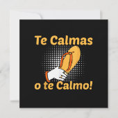 Du beruhigst dich oder ich beruhige dich Spanische (Vorderseite)