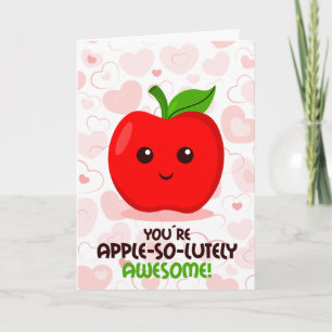 Du bist absolut apfel-tastisch, Valentinstag  Karte
