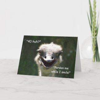 Du bist (addiere das Alter) huh? Geburtstag Karte