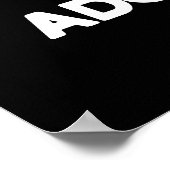 Du bist Adora-Bowl Funny Bowling Pun Dark BG Poster (Ecke)