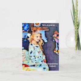 Du bist alle erwachsen, Girl Abschluss Card Karte