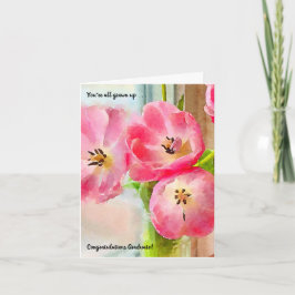 Du bist alle erwachsen, Girl Abschluss Card Karte