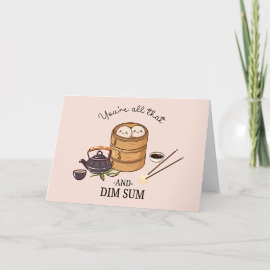 Du bist alles & DIM SUM  Karte (Vorderseite)