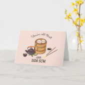 Du bist alles & DIM SUM  Karte (Gelbe Blume)