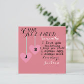 Du bist alles, was ich für einen personalisierten (Stehend Vorderseite)