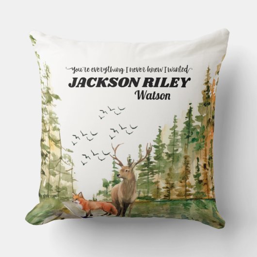 Du bist alles, was ich nie wusste, dass ich Wild B Kissen (Vorderseite)