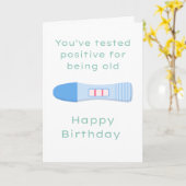 "Du bist alt" scherzt Geburtstag Karte (Gelbe Blume)