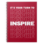 Du bist an der Reihe Inspirieren Notizblock (Vorderseite)