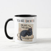 Du bist anders als diese Katze gebildet Lustiger A Tasse (Links)