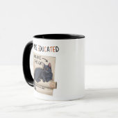Du bist anders als diese Katze gebildet Lustiger A Tasse (Vorderseite Links)
