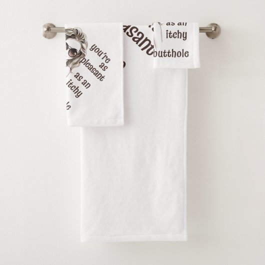 Du bist angenehm badhandtuch set (Insitu)