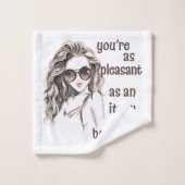 Du bist angenehm badhandtuch set (Waschlappen)