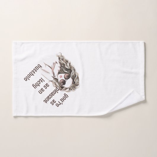 Du bist angenehm badhandtuch set (Handtuch)