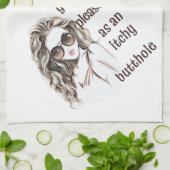 Du bist angenehm geschirrtuch (Gefaltet)