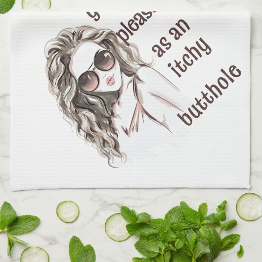 Du bist angenehm geschirrtuch (Gefaltet)