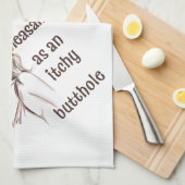 Du bist angenehm geschirrtuch (Viertel Falte)