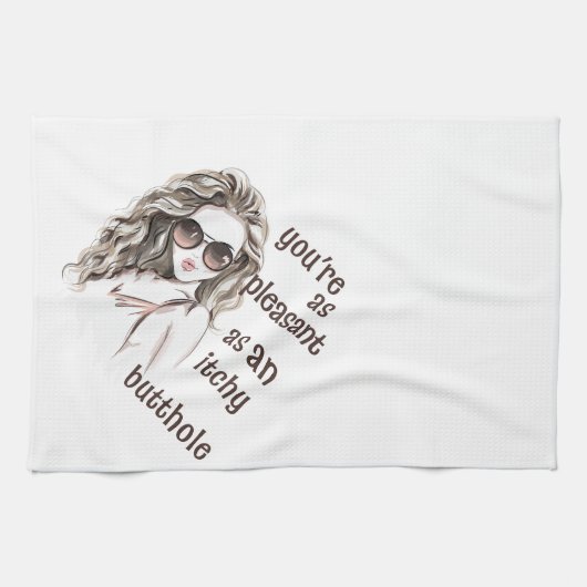 Du bist angenehm geschirrtuch (Horizontal)