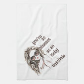 Du bist angenehm geschirrtuch (Vertikal)