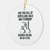 Du bist Au-Ti-Ful Keramik Ornament (Links)