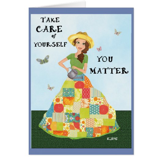 Du bist auch wichtig - Gartengartenmädchen Fine Ar (Vorne)